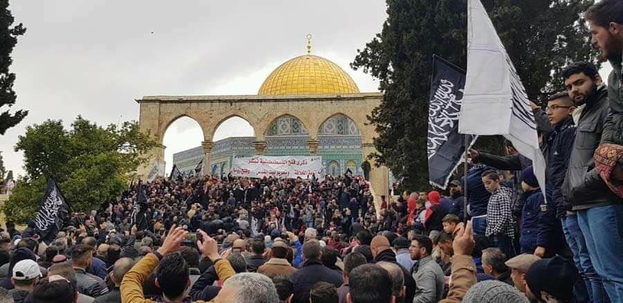 Хизб ут-Тахрир призывает из аль-Аксы Умму и её армии исполнить добрую весть Посланника Аллаха ﷺ об установлении Халифата и освобождении аль-Кудса