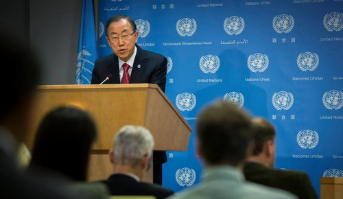 Пан Ги Мун объявил о конференции в Сирии, в ООН в Нью-Йорке 25.11.2013