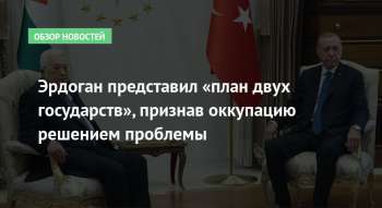 Эрдоган представил «план двух государств», признав оккупацию решением проблемы
